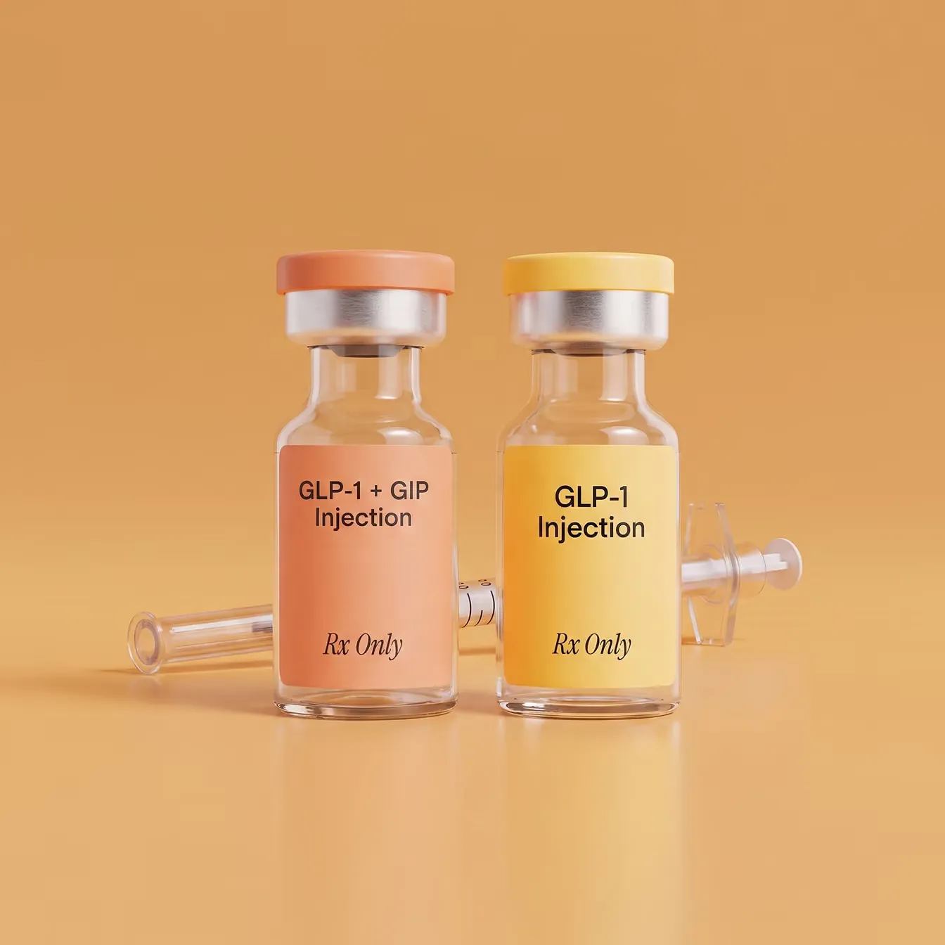 Compounded GLP-1 injection vials